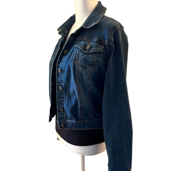 Refuge Medium/Dark Wash Jean Jacket  Size Medium - Picture 6 of 11
